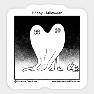 Happy Halloween Ghost Sticker